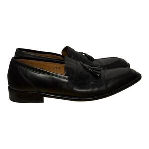 Mezlan Black Leather Tassel Loafers Men’s Size 8.5M Slip-On Dress Shoes